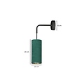 Odsherred green wall lamp 1x E27 design finished