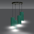 Emibig Emibig Odsherred grande lampe suspendue ronde avec 4 tubes verts 4x E27 - Illuminez votre espace avec élégance