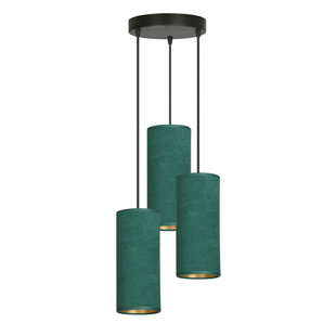 Emibig Odsherred lampe suspendue ronde avec 3 tubes modernes verts 3x E27