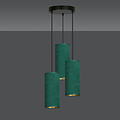 Odsherred round pendant lamp with 3 green modern tubes 3x E27