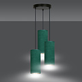 Odsherred round pendant lamp with 3 green modern tubes 3x E27