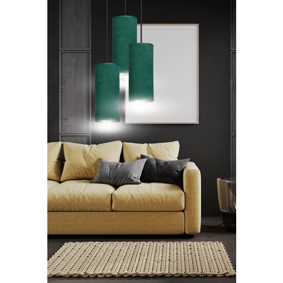 Odsherred round pendant lamp with 3 green modern tubes 3x E27