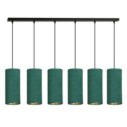 Emibig Odsherred 6 kokers XXL hanglamp groen 6x E27