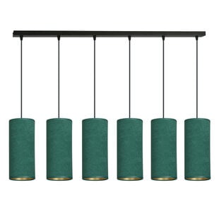 Emibig Odsherred 6 tubos XXL lámpara colgante verde 6x E27