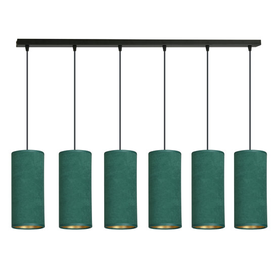 Emibig Emibig Odsherred 6 tubes XXL lampe suspendue verte 6x E27 - Idéale pour un éclairage élégant dans n'importe quelle pièce