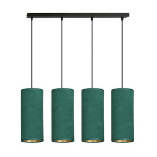 Odsherred 4 cylinders large hanging lamp green 4x E27