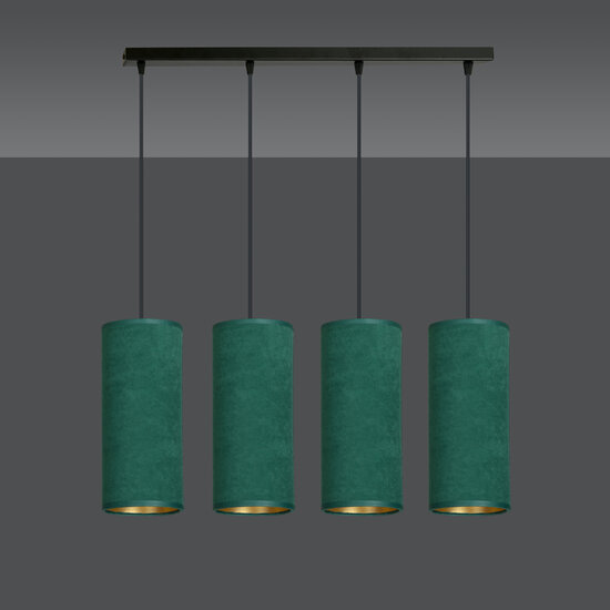 Emibig Emibig Odsherred 4 cilinders grote hanglamp groen 4x E27 - Perfect voor een stijlvolle inrichting