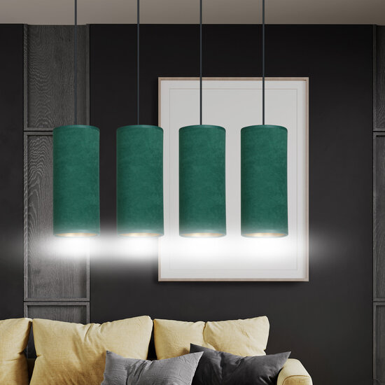 Odsherred 4 cylinders large hanging lamp green 4x E27
