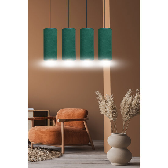 Odsherred 4 cylinders large hanging lamp green 4x E27