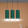 Emibig Emibig Odsherred lámpara colgante mediana verde 3x E27 - Iluminación ideal para interiores modernos