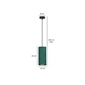 Emibig Emibig Odsherred lámpara colgante cilíndrica verde E27 - Ideal para una iluminación elegante