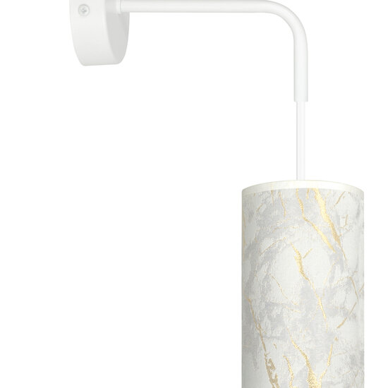 Applique blanche Ringsted 1x E27 structure en marbre