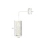 Emibig Emibig Ringsted witte wandlamp 1x E27 marmer structuur - Perfect voor sfeervolle verlichting