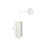 Ringsted white wall lamp 1x E27 marble structure