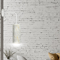 Emibig Emibig Aplique de pared blanca Ringsted 1x E27 estructura de mármol - Ideal para una iluminación elegante