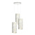 Suspension ronde Ringsted à 3 tubes marbre blanc 3x E27