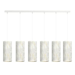 Emibig Ringsted 6 cylinders gigant hanging lamp black marbled 6x E27