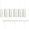 Ringsted 6 cilinders gigant hanglamp zwart gemarbreerd 6x E27