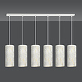 Ringsted 6 cilinders gigant hanglamp zwart gemarbreerd 6x E27