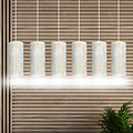 Emibig Emibig Ringsted lámpara colgante gigante de 6 cilindros negro veteado 6x E27 - Iluminación perfecta para cualquier espacio