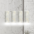 Emibig Emibig Ringsted 4 cylinders large hanging lamp white marbled 4x E27 - Ideal lighting for any space