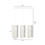 Emibig Emibig Ringsted 3 cylindres lampe suspendue moyenne blanche marbrée 3x E27 - Créez une ambiance chaleureuse dans votre maison
