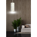 Emibig Emibig Lampe suspendue à cylindre unique Ringsted blanche marbrée E27 - Idéale pour une touche moderne dans votre intérieur