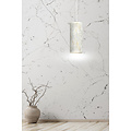 Suspension monocylindre Ringsted blanc marbré E27