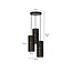 Emibig Emibig Fakse lampe pendante ronde avec 3 tubes en marbre noir 3x E27 - Éclairage idéal pour chaque espace