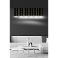Emibig Emibig Fakse 6 cylindres géant lampe suspendue noir marbré 6x E27 - Un élément central époustouflant pour votre espace