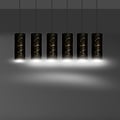 Emibig Emibig Fakse 6 cylindres géant lampe suspendue noir marbré 6x E27 - Un élément central époustouflant pour votre espace