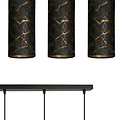 Emibig Emibig Fakse 3 cylindres lampe suspendue moyenne marbrée noire 3x E27 - Idéale pour une touche moderne dans n'importe quelle pièce