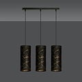 Emibig Emibig Fakse 3 cylinders medium hanging lamp black marbled 3x E27 - Ideal for a modern touch in any room