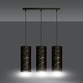 Emibig Emibig Fakse 3 cylinders medium hanging lamp black marbled 3x E27 - Ideal for a modern touch in any room