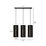 Emibig Emibig Fakse 3 cylinders medium hanging lamp black marbled 3x E27 - Ideal for a modern touch in any room