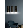 Emibig Emibig Fakse 3 cilinders medium hanglamp zwart gemarbreerd 3x E27 - Perfect voor een moderne uitstraling in elke ruimte