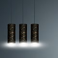 Emibig Emibig Fakse 3 cylinders medium hanging lamp black marbled 3x E27 - Ideal for a modern touch in any room