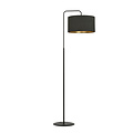 Emibig Emibig Middelfart vloerlamp gebogen zwarte rond 1x E27 - Creëer een gezellige sfeer in uw huis