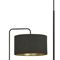 Middelfart floor lamp curved black round 1x E27