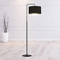 Emibig Emibig Lampe sur pied Middelfart courbée noire ronde 1x E27 - Créez une atmosphère chaleureuse chez vous