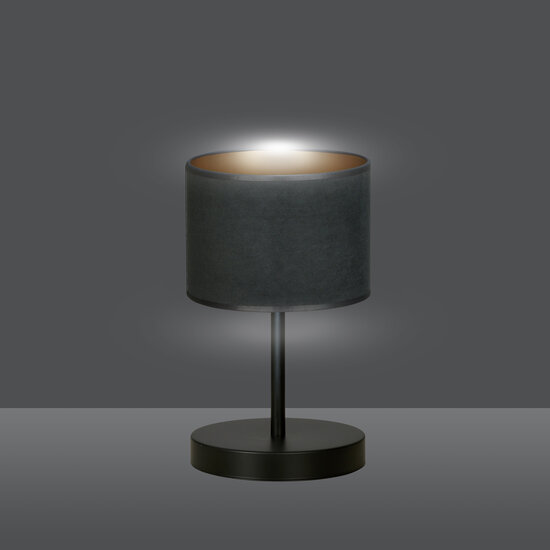 Lámpara de mesa Middelfart negra 1x E27