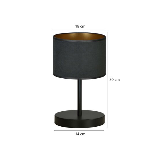 Middelfart table lamp black 1x E27