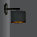 Middelfart elegante aplique negro E27