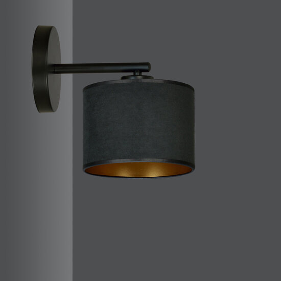Middelfart elegante aplique negro E27