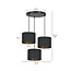 Middelfart 3 lamp hanging lamp black round shades 3x E27