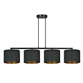 Emibig Emibig Middelfart schöne breite Hängeleuchte schwarz rund 4x E27 - Ideal für eine warme Atmosphäre in Ihrem Zuhause