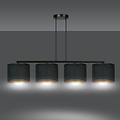 Emibig Emibig Middelfart schöne breite Hängeleuchte schwarz rund 4x E27 - Ideal für eine warme Atmosphäre in Ihrem Zuhause