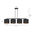 Emibig Emibig Middelfart mooie brede hanglamp zwart rond 4x E27 - Perfect voor sfeervolle verlichting in uw interieur