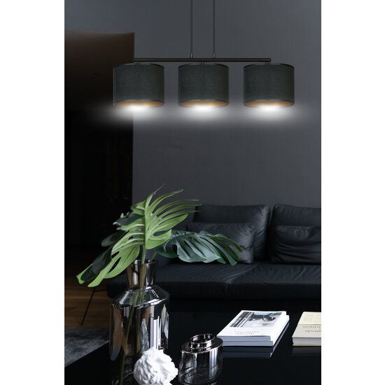 Emibig Emibig Lampe suspendue Middelfart abat-jours ronds noirs 3x E27 - Éclairage parfait pour chaque espace