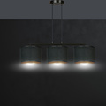 Emibig Emibig Middelfart hanging lamp black round shades 3x E27 - Perfect lighting for any space